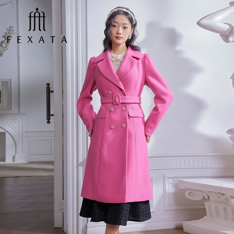 【小朱专属】FEXATA斐格思外套女摩登长款风衣外套F41L0311