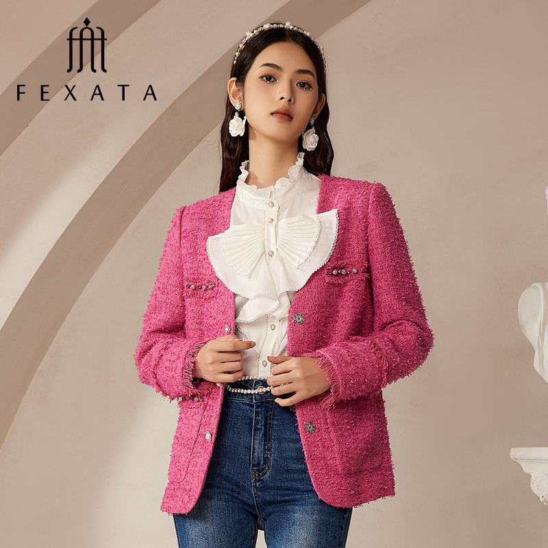 【达人专属】FEXATA斐格思短外套时髦都市小香风外套