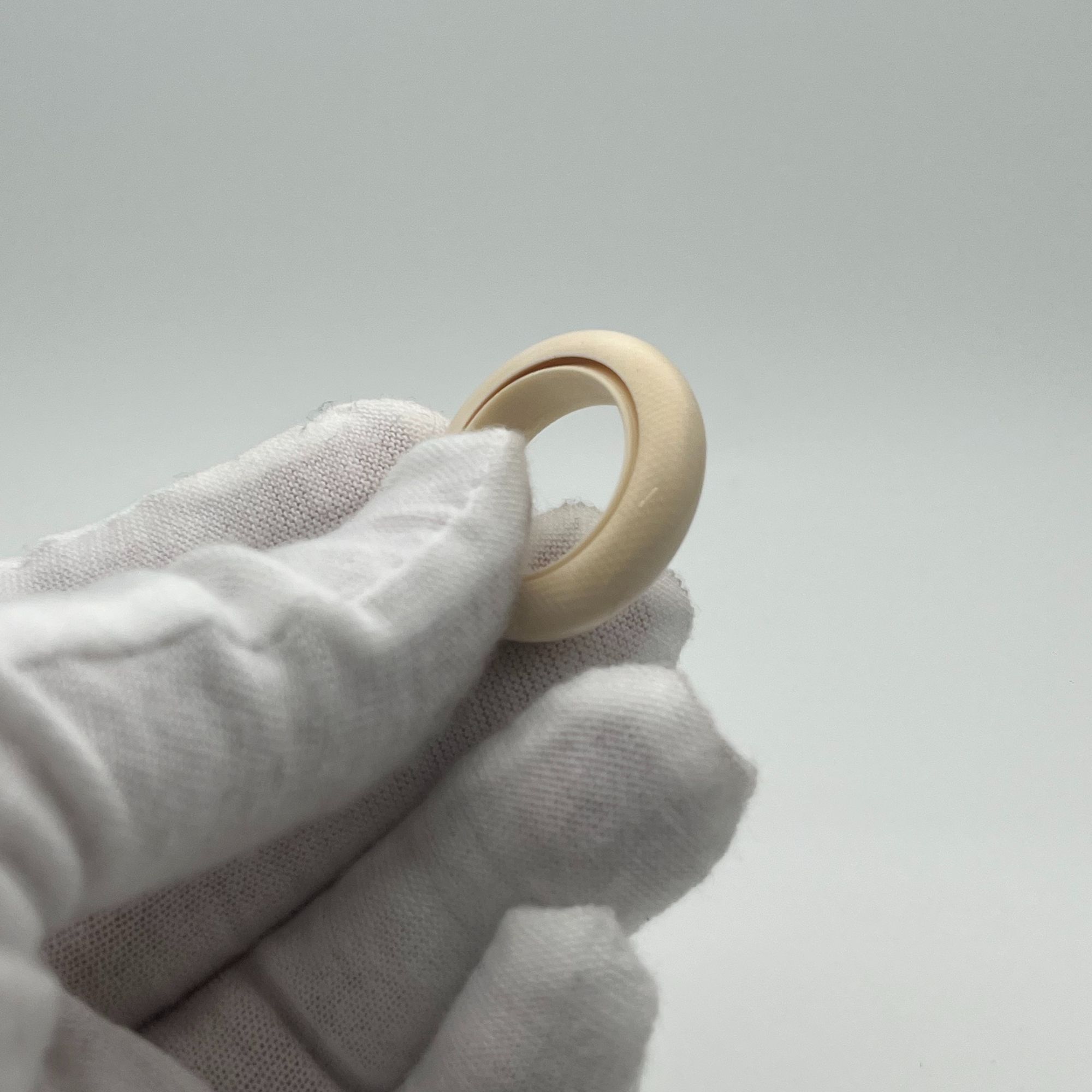 SCP4/双层素跑环 内径18 天然保真猛犸牙