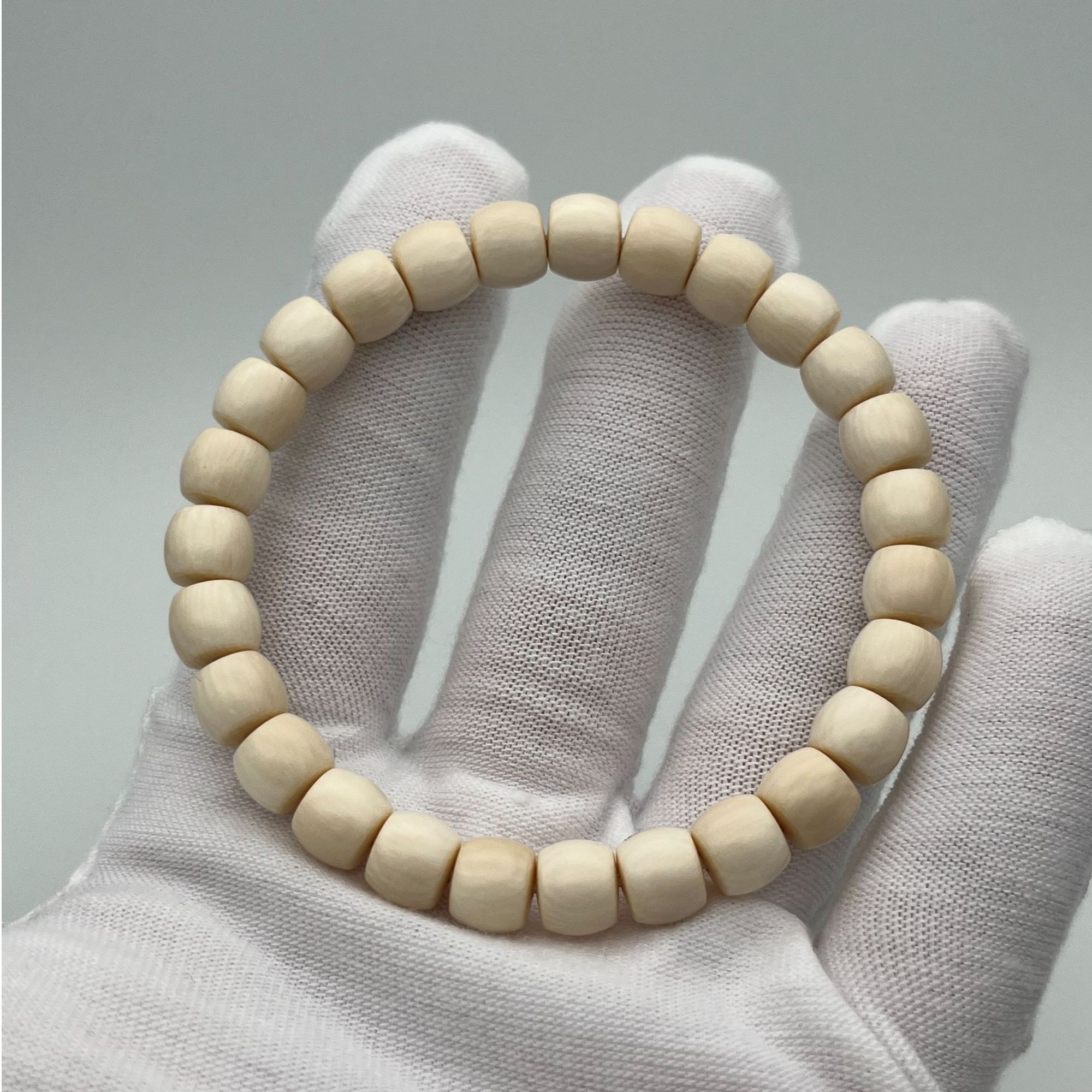 ZQK/白冰直切手串8*7 天然保真猛犸牙