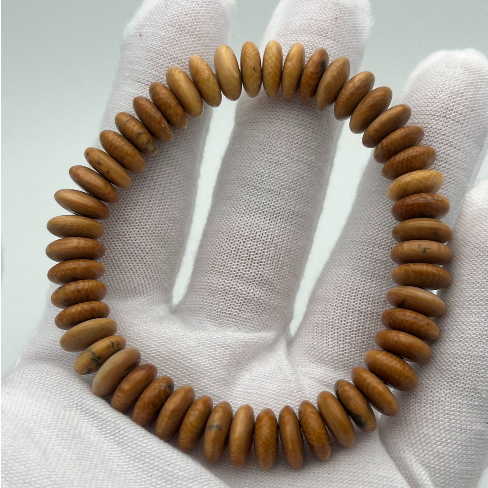 bvc/飞碟手串10*3.5mm 天然保真猛犸牙