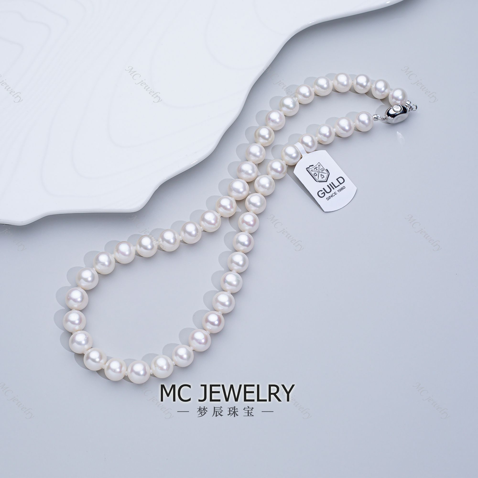 【新年狂欢】金标极光澳粉珍珠颈链9-11mm百搭强光气质（含GRD大证）