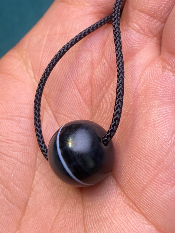 （泽巴姆)藏区回流蓝泌一线药师珠，尺寸16