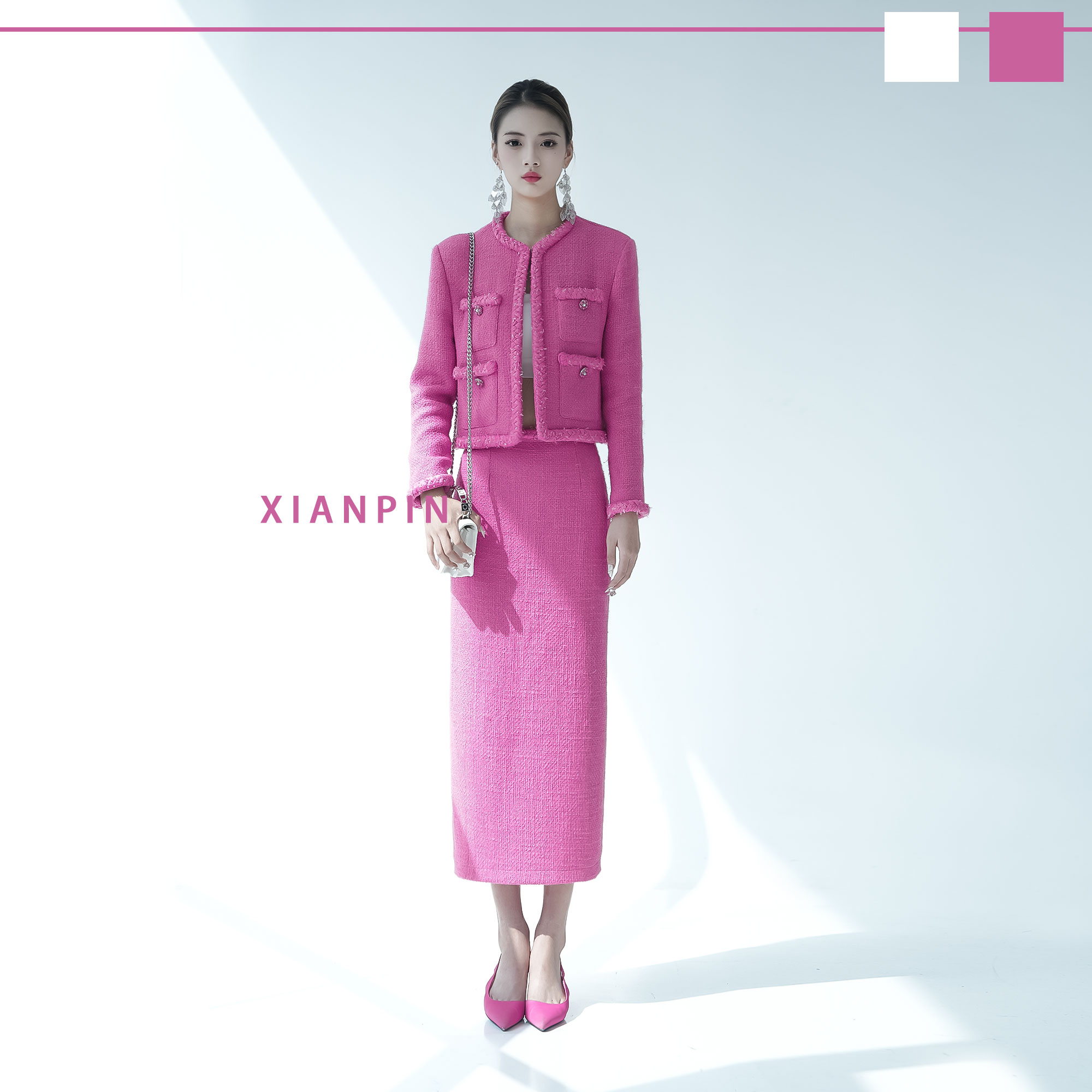 XIANPIN/鲜品【火龙果】系列小香短套装