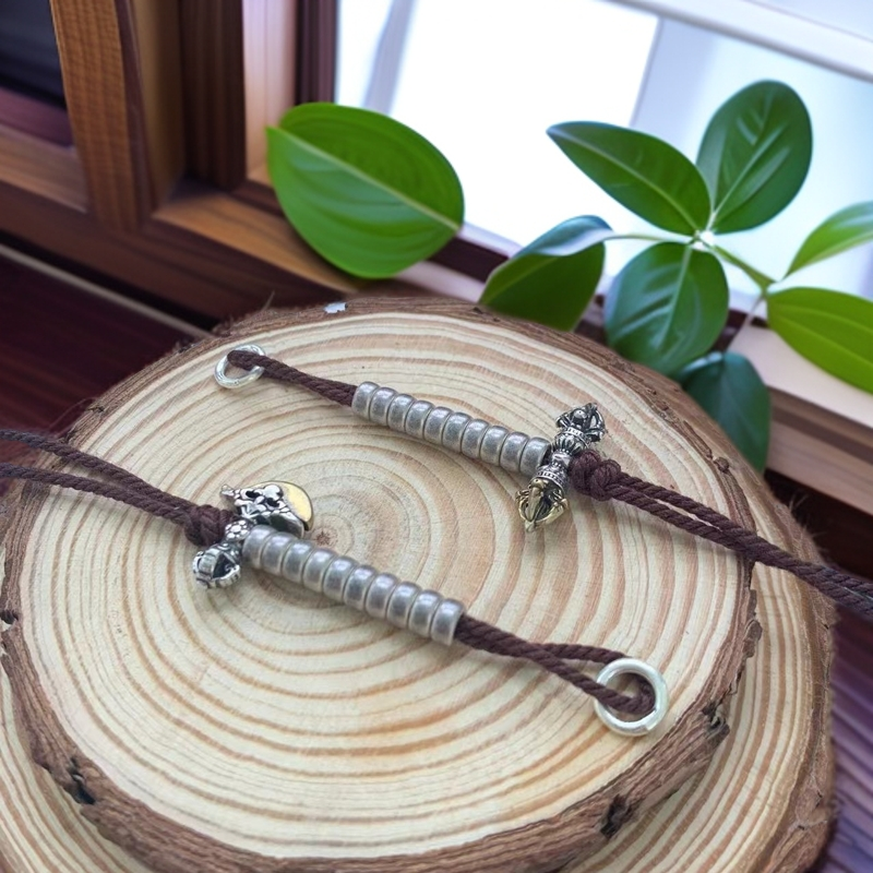 925银银制品 s925银计数器 ，适合7-10mm串，藏式，原创手工