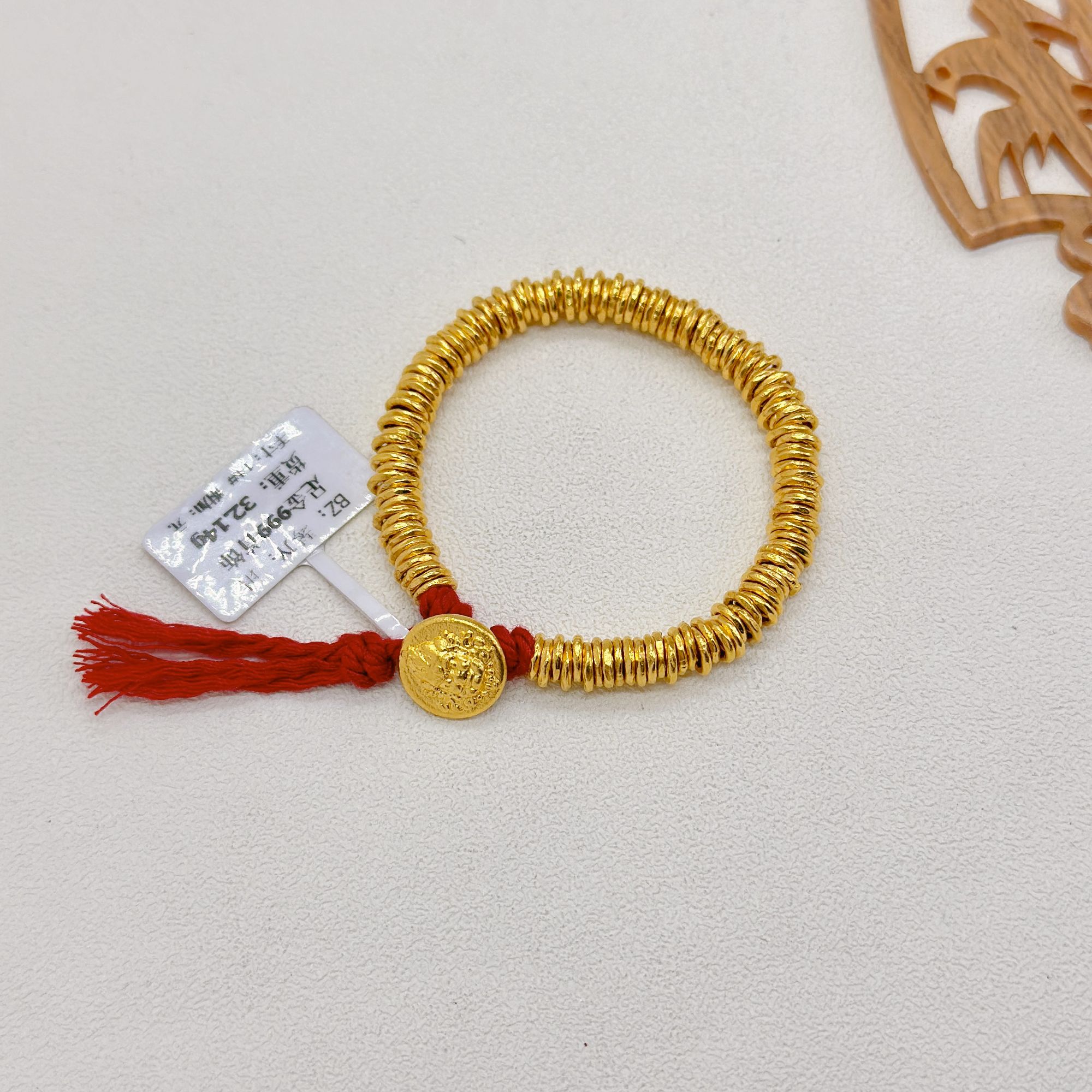 足金999饰品卡5 手链32.14g 长14cm