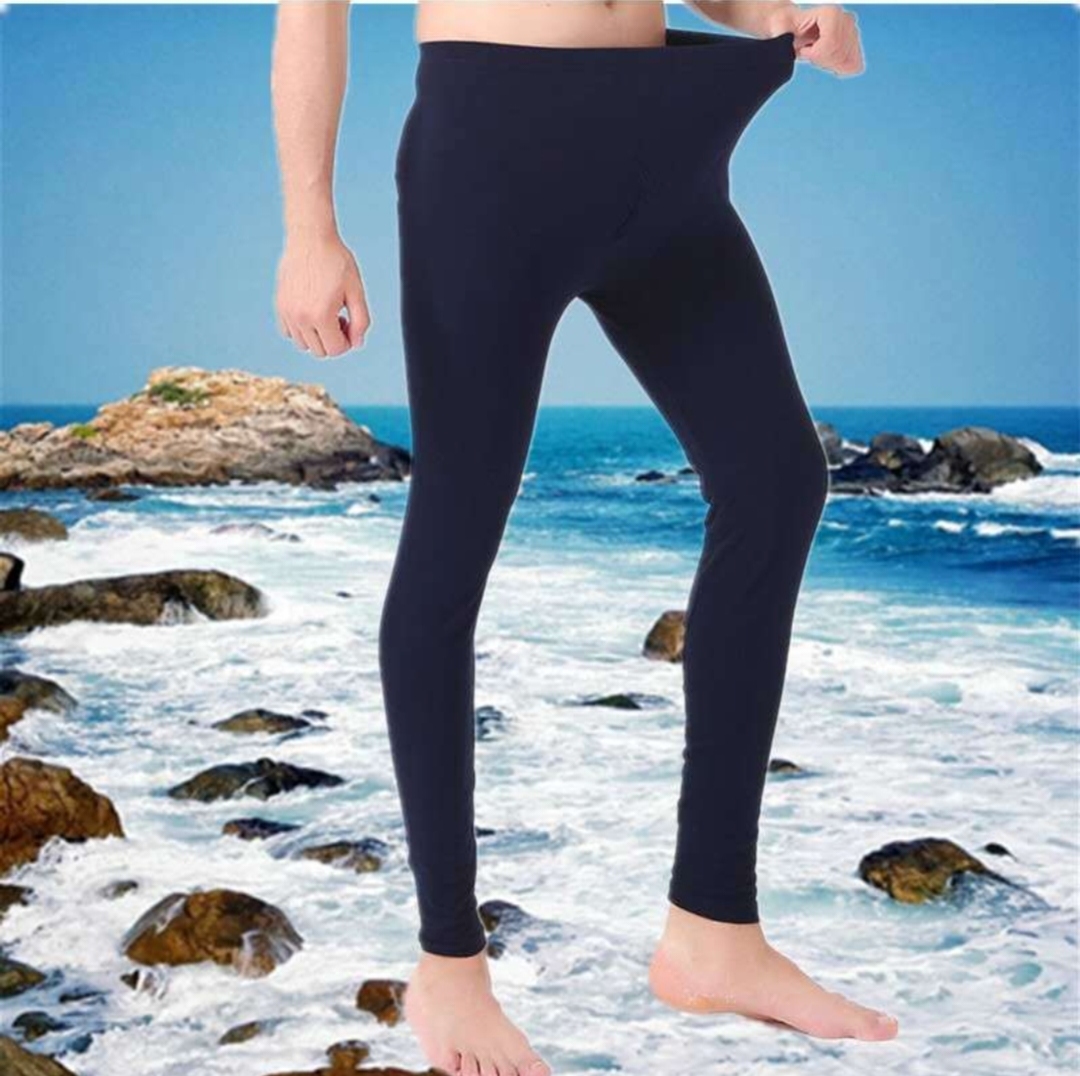 男士秋裤莱卡棉高弹衬裤修身打底裤秋冬季保暖裤高腰薄款内穿线裤