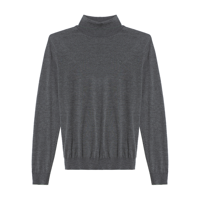 RARE威雅 秋冬 灰色高领领底烫钻工艺长袖毛衫 男士毛衣/针织衫