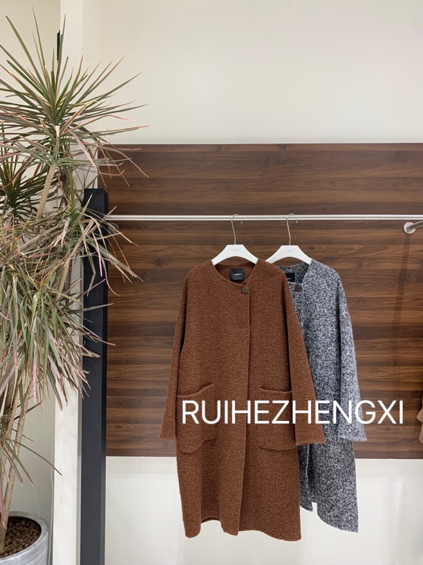 RUIHEZHENGXI | 瑞和正熙928191经典一粒扣骆马绒双面大衣