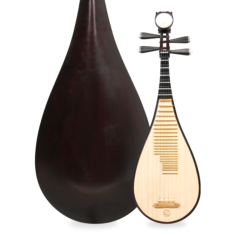 乐海 SQ0W微调轴儿童琵琶非洲紫檀木花开富贵头饰琵琶乐器