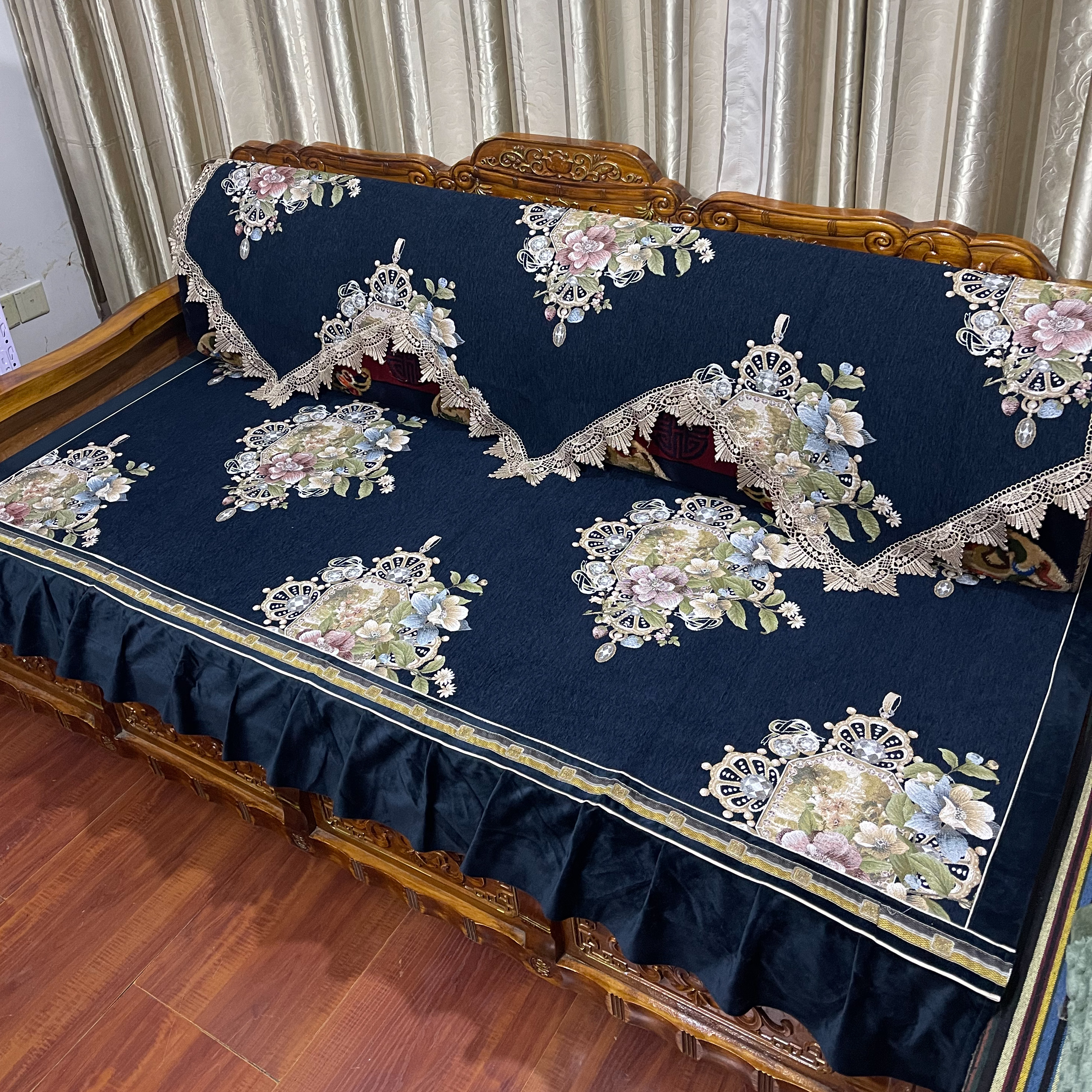 西藏包邮藏床坐垫靠背巾防滑藏式毯子藏式沙发垫沙发巾不掉色罩子