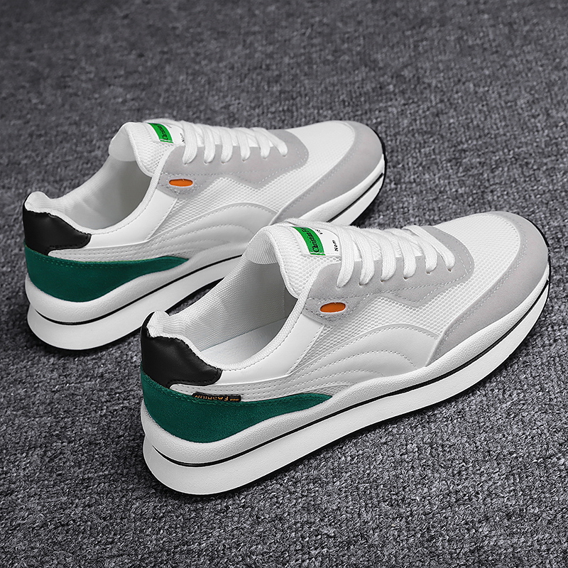 鸿星尔克领跑2024新款冬季男鞋网面透气百搭休闲阿甘板鞋运动跑步