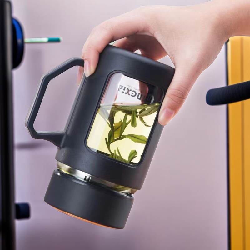 【福利品】手工过滤大容量便携双层茶水杯喝水杯茶水杯防烫男女生