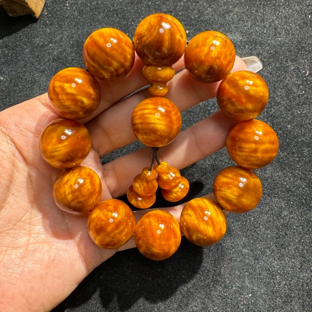 琥珀木黄金底满油闪电纹2.0