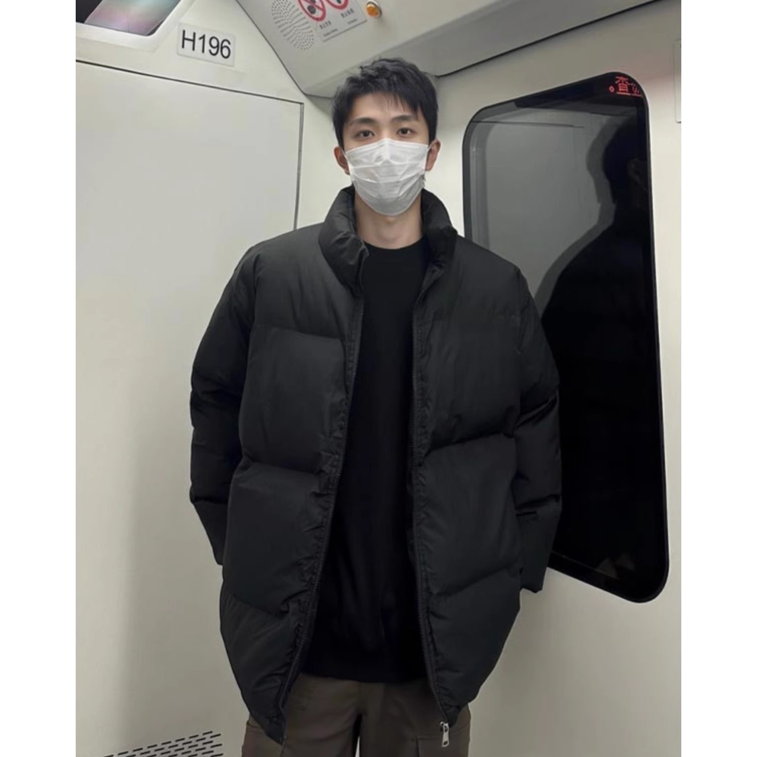 cleanfit立领棉服外套男款冬季保暖棉衣黑色面包服情侣休闲棉袄子