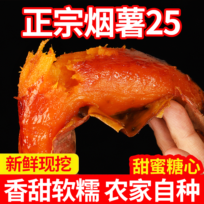 【衡健】内蒙古烟薯25号糖心蜜薯新鲜烤地瓜番薯农家红薯净重3斤5斤