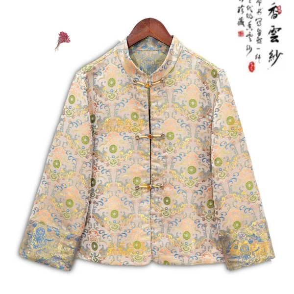 丝年.余白｜秋季新款女装新中式国风宋锦上衣外套-5001