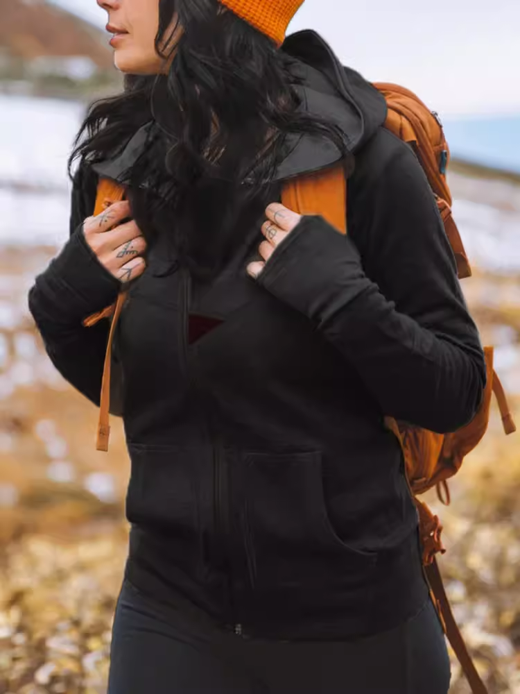 灰壳Grey Preparer户外春秋美利奴羊毛外套女美丽诺羊毛长袖开衫