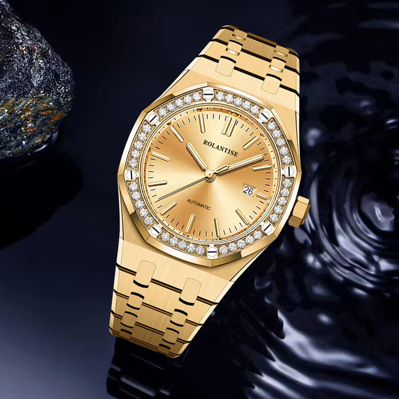 【三个人的梦想】ROLANTISE/罗兰帝丝皇家橡树系列防水机械男腕表