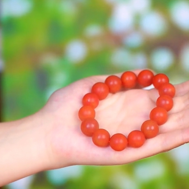 GZ1121 南红玛瑙 圆珠 手串- HD