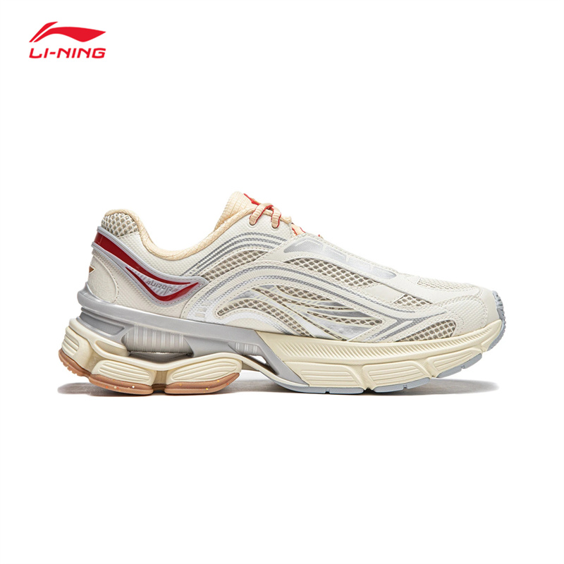 李宁休闲鞋2024秋季新款极光男女回弹支撑经典运动鞋AGCU075