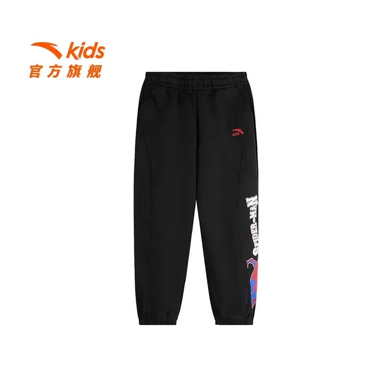 安踏儿童针织运动长裤冬舒适柔软亲肤男大小童运动裤-352449504