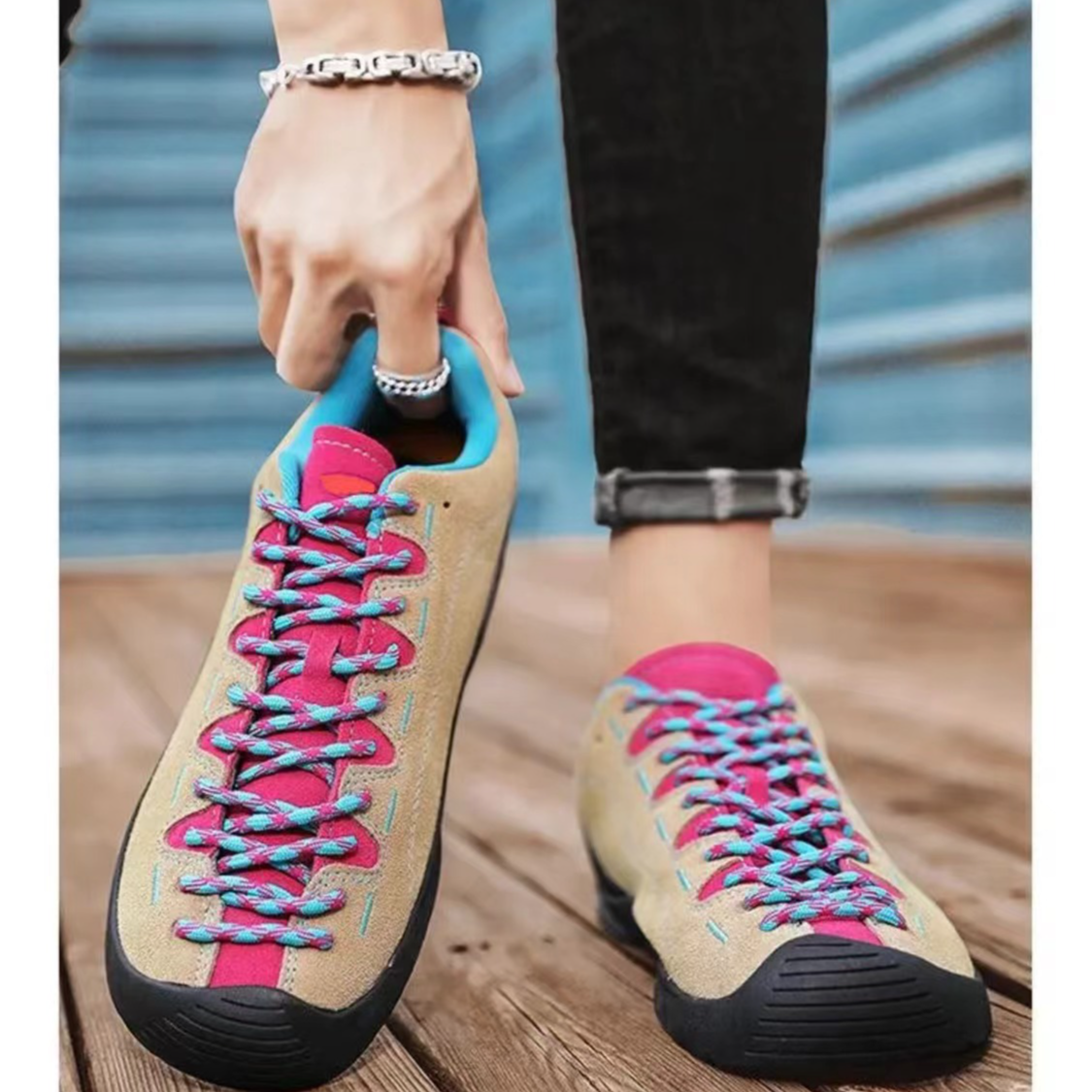 【扣码编码】户外男女情侣同款秋冬时尚休闲登山徒步鞋