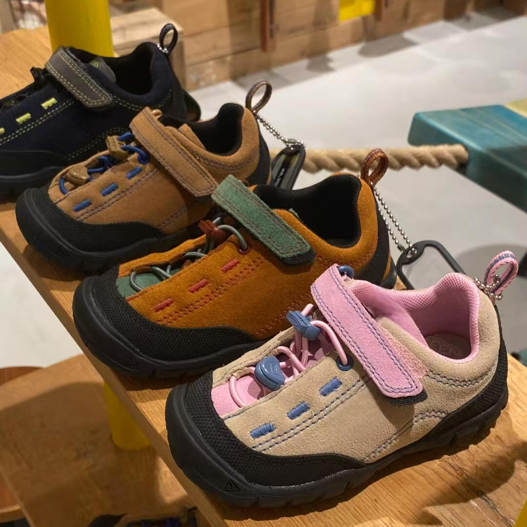 户外丑萌登山鞋山系男童女童鞋防滑耐磨头层牛皮童鞋