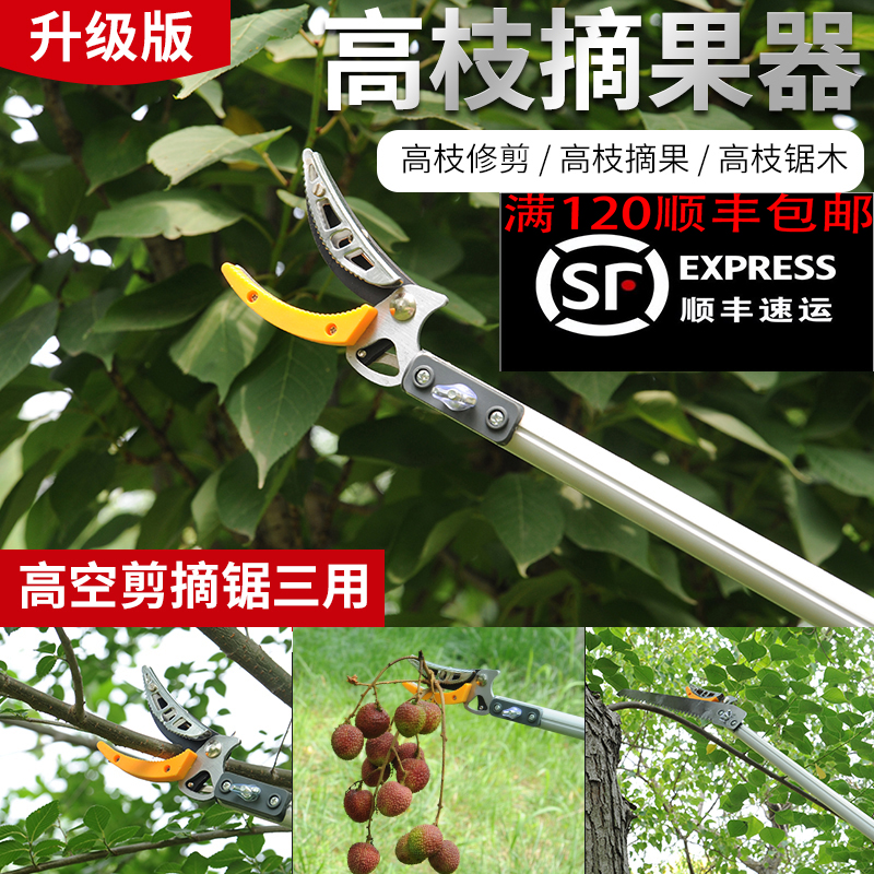 摘果神器花椒龙眼水果树枝剪伸缩高空剪高枝剪荔枝摘果摘果高枝剪