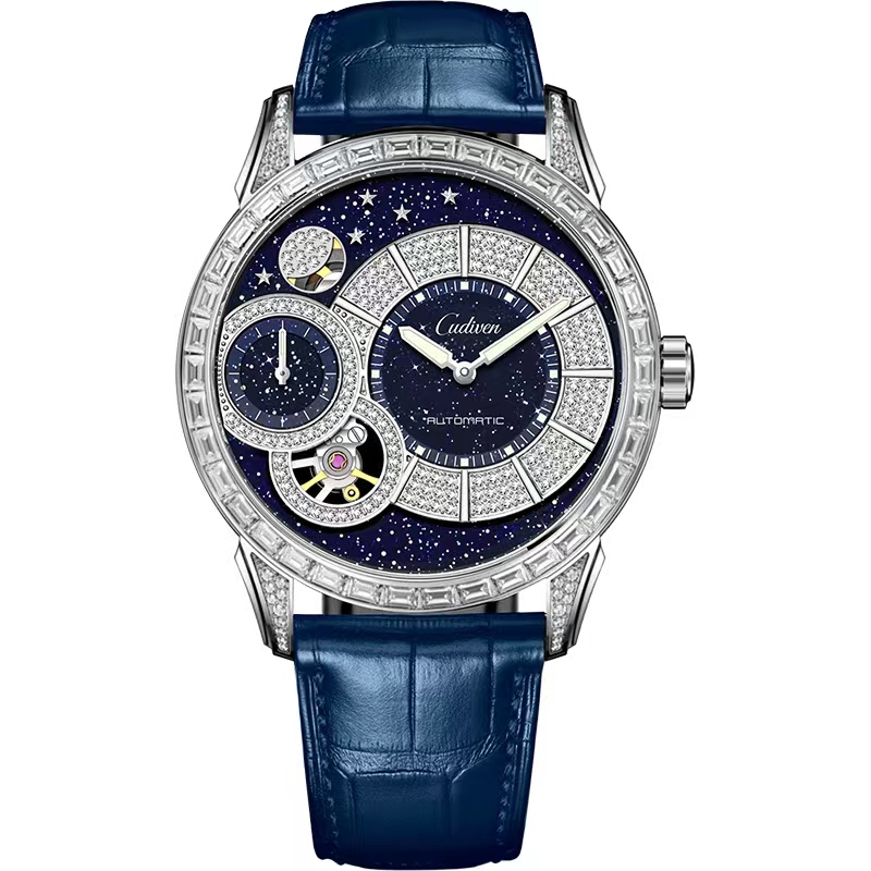 奢华星辰满钻系列镂空全自动机械手表备c906045