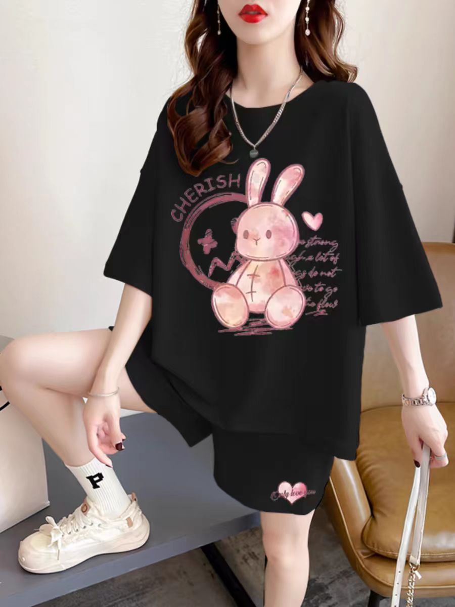 休闲运动春夏季短袖短裤套装夏装（下单留言备注编码）