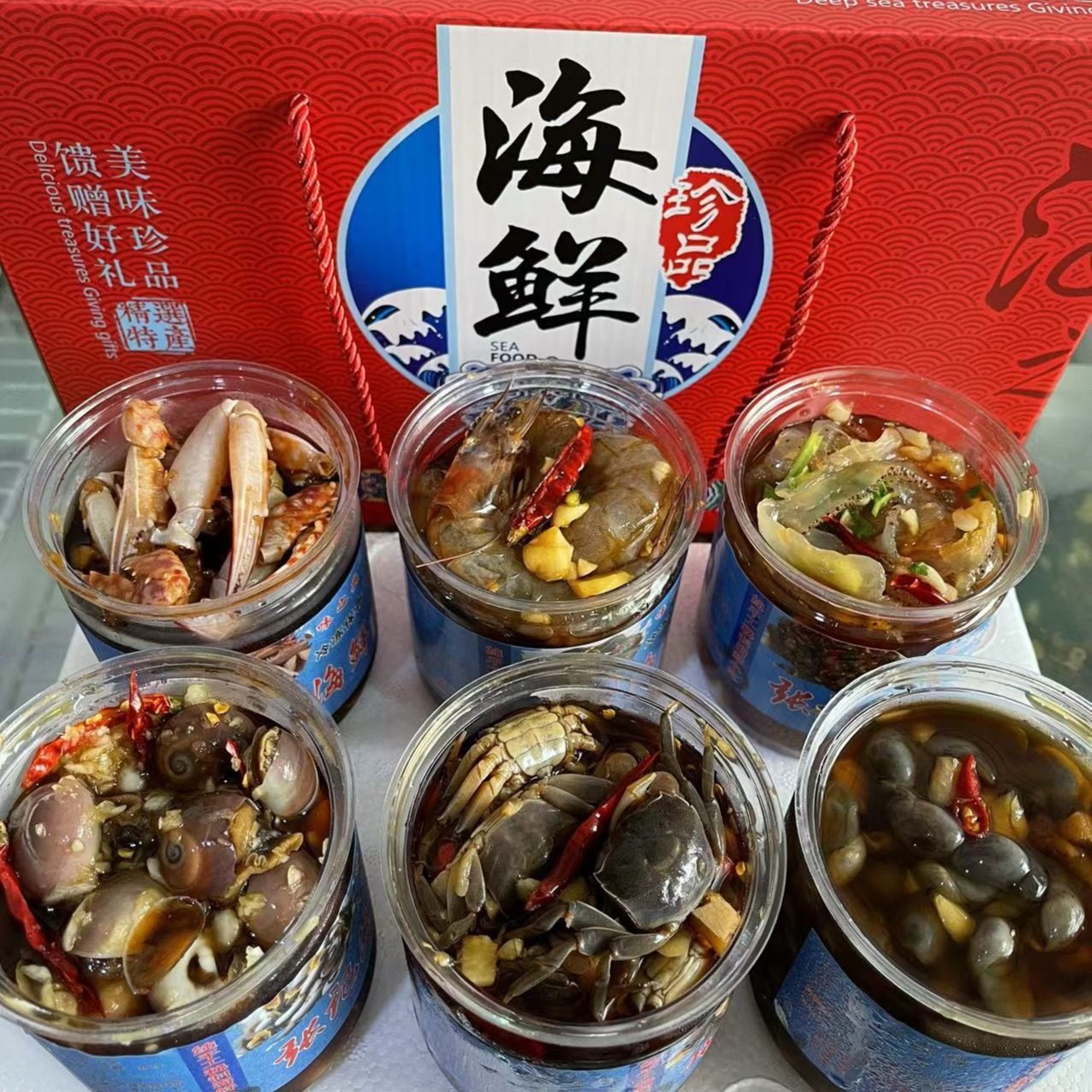 张磊泥螺家  套餐礼盒一套每瓶500克（冷冻保存