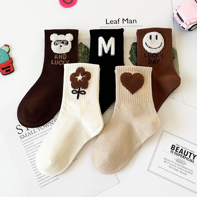 爱嘀嗒儿童袜子秋冬款保暖学生精梳棉防寒高筒潮袜男女童宝宝棉袜