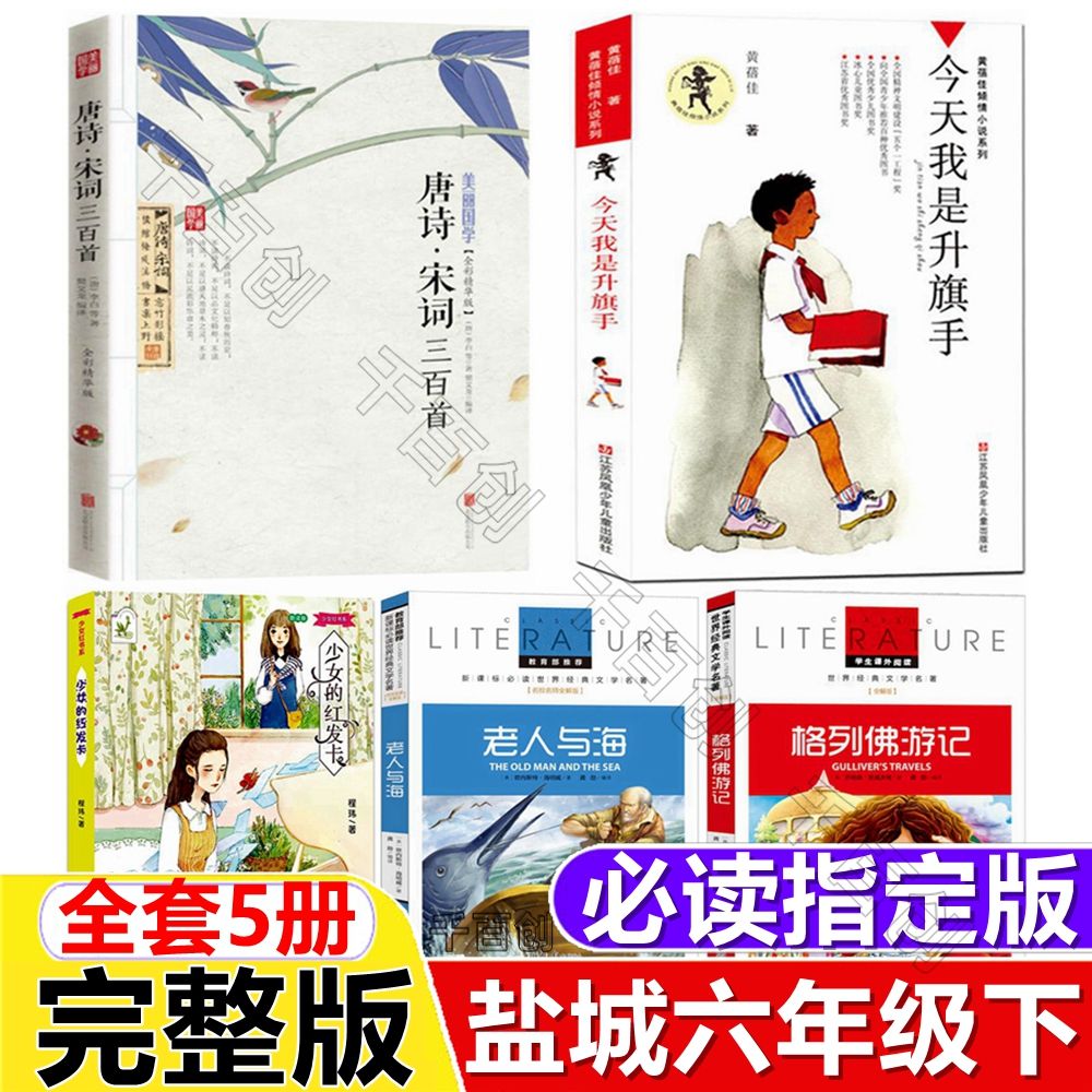 盐城六年级下册唐诗宋词三百首少女的红发卡书老人与海格列佛游记
