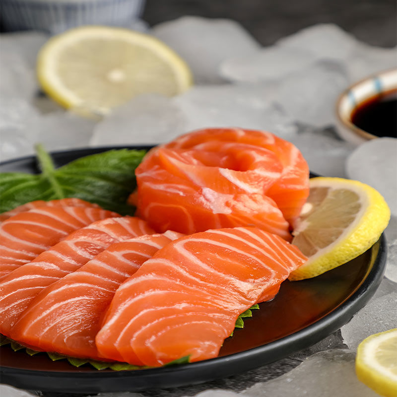 现切发货400克挪威冰鲜三文鱼刺身 冰鲜大西洋鲑鱼青岛发货
