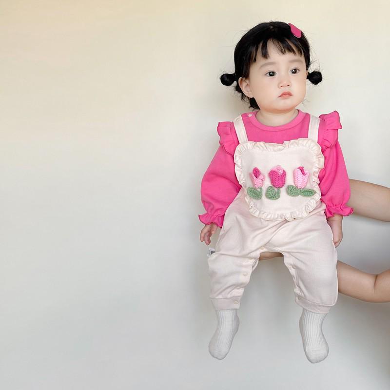 宝宝秋装连体衣洋气甜美公主包屁衣秋季婴儿哈衣超萌可爱