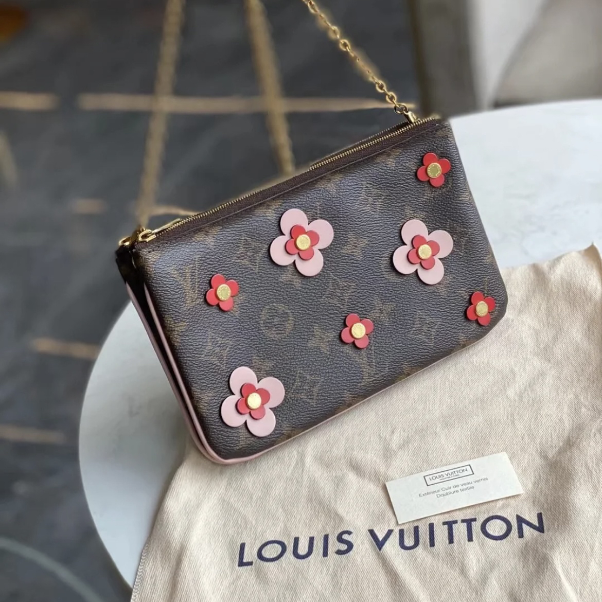 95新 LouisVuitton/路易威登 LV小花麻将包路易威登