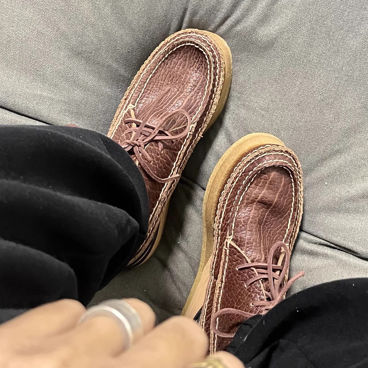 美式复古手工缝制头层牛皮工装鞋沙漠靴真皮马丁靴机车靴短靴男潮