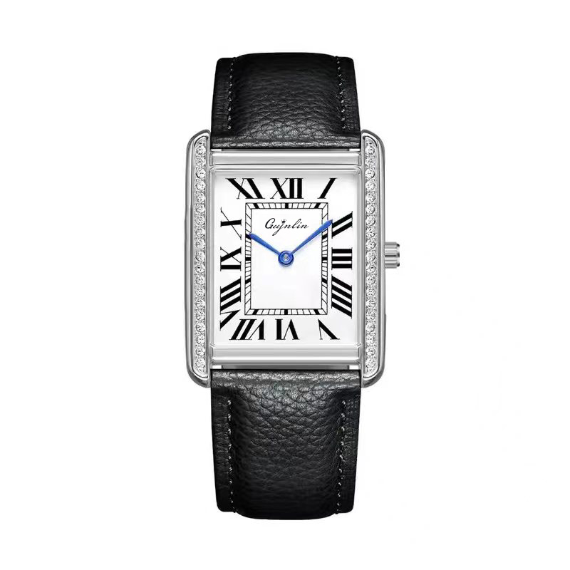 新品百搭大氣坦克轻奢女士潮流手表防水腕表