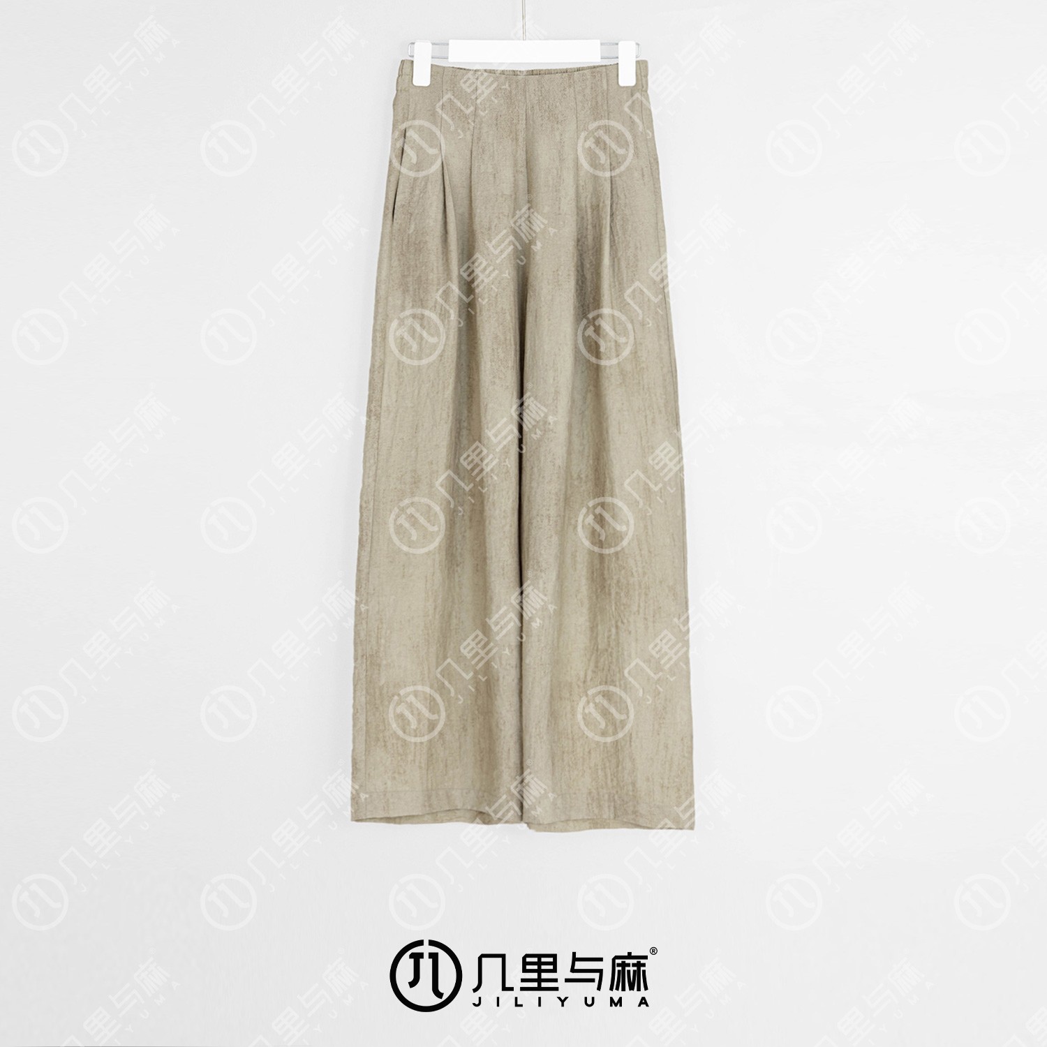（几里与麻）卿宿-时尚休闲百搭宽松清凉休闲裤 裤长100 1060481