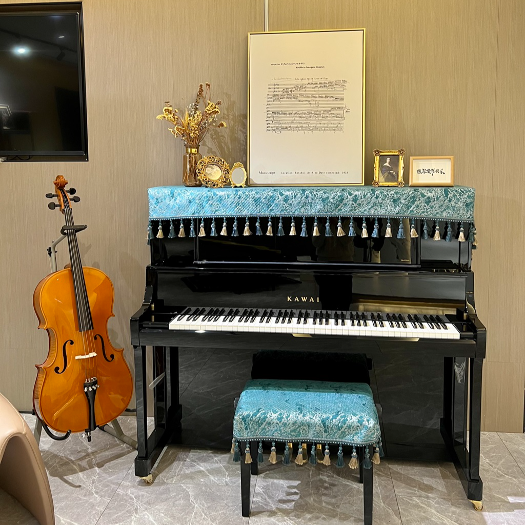 高档轻奢钢琴罩美式简约欧式钢琴罩立式钢琴通用款钢琴罩防尘罩