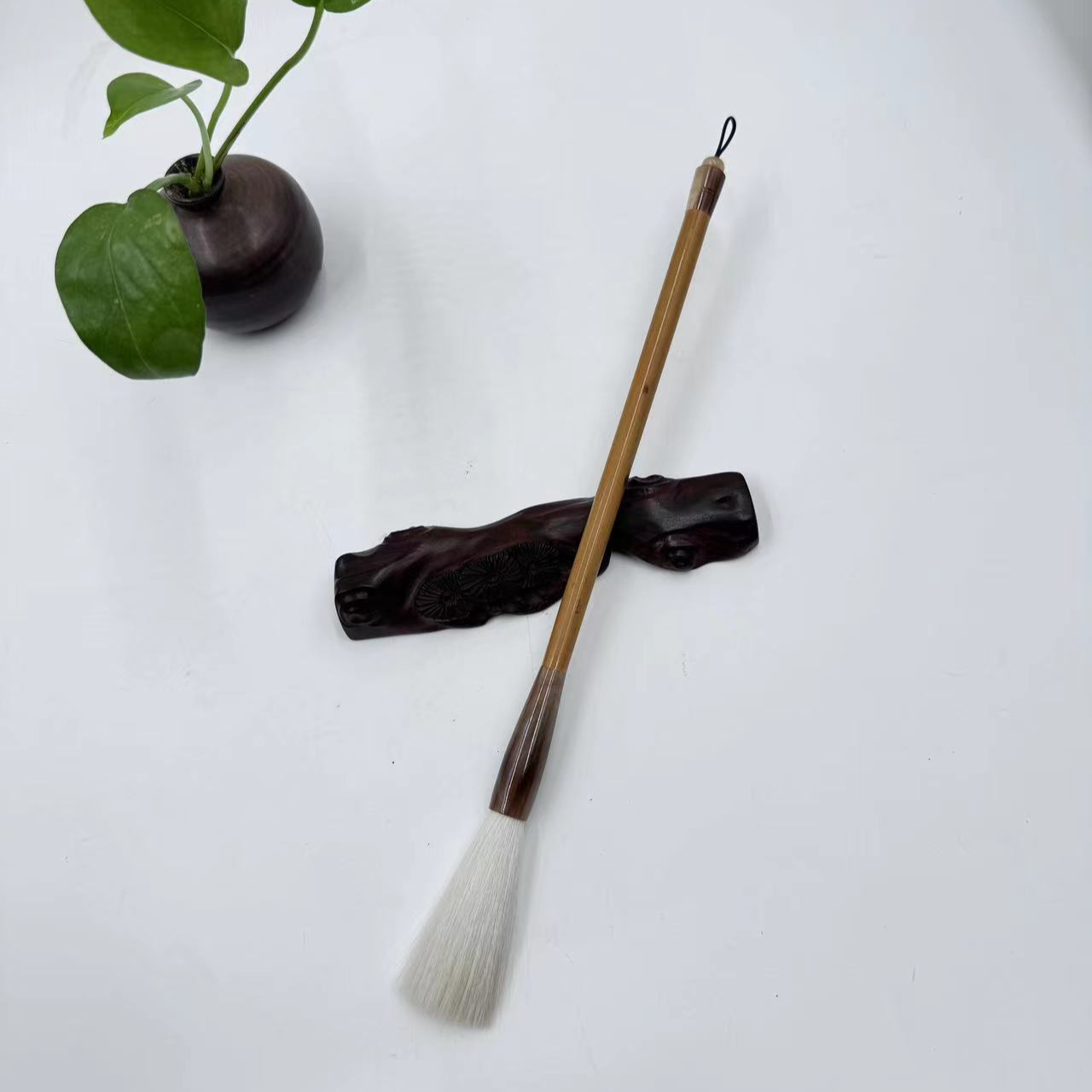 湖州善琏湖笔【细嫩光峰纯羊毫齐头笔】行草对联毛笔