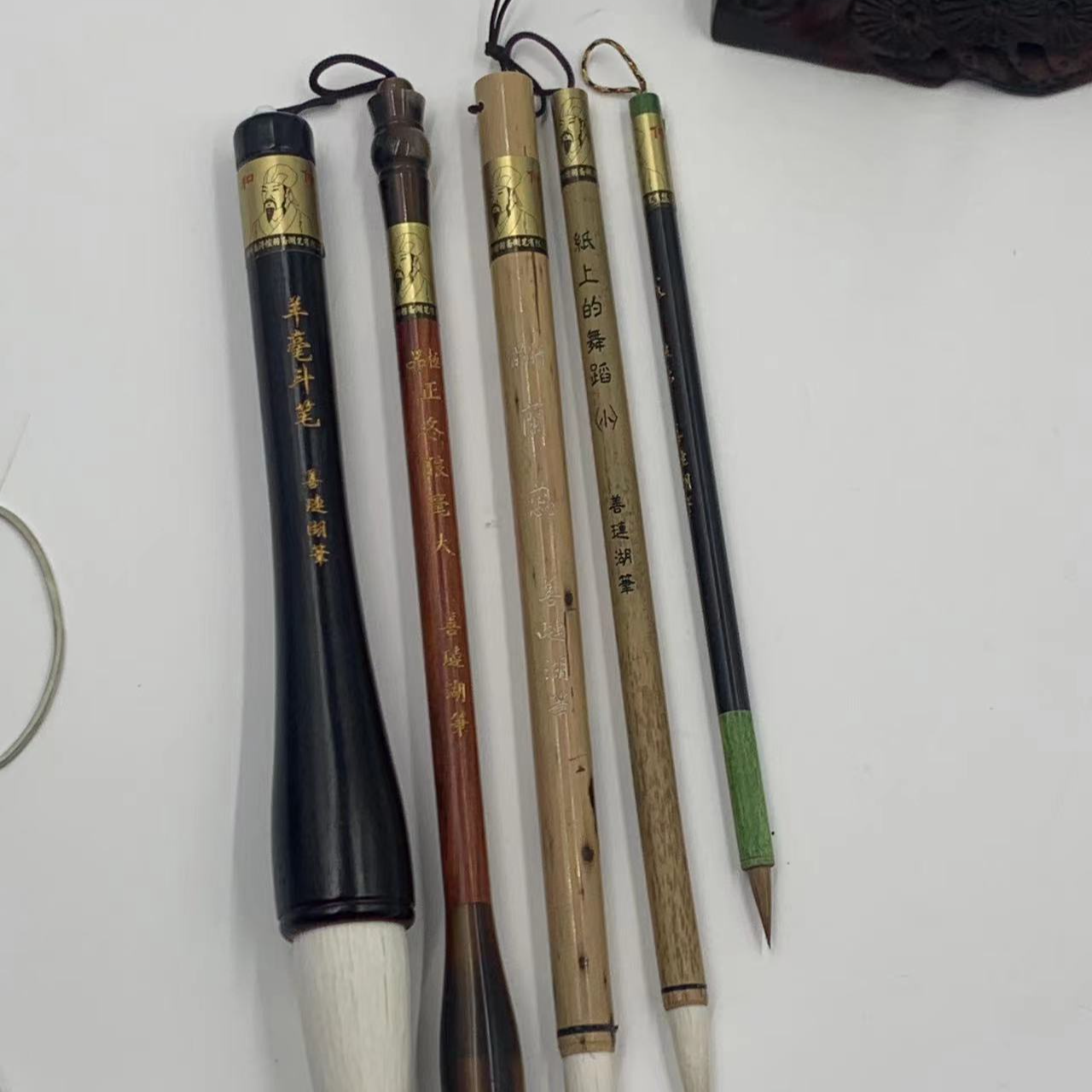 湖州善琏湖笔五支装套装毛笔