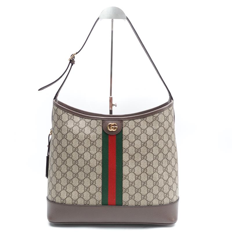 99新 GUCCI/古驰 老花拼红绿条 单肩包T_ZY0000339134