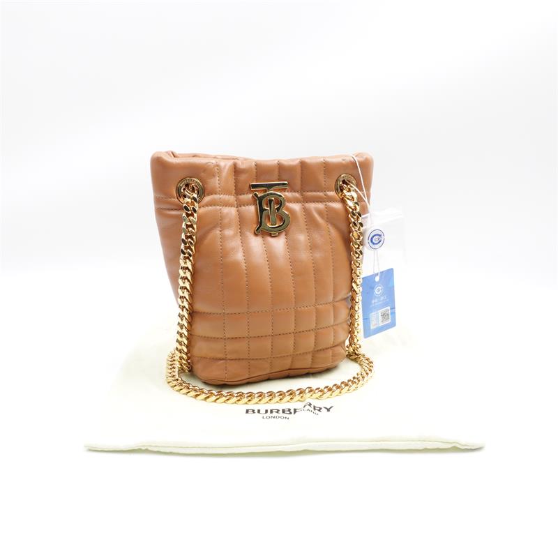 95新 BURBERRY/博柏利 巴宝莉橙色单肩包/T_ZY0000337792