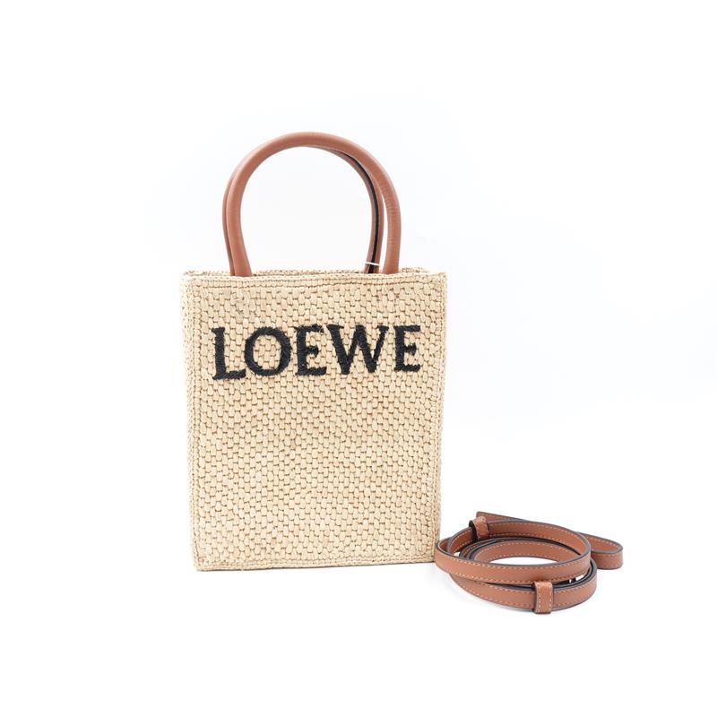 99新 LOEWE/罗意威 罗意威草编手提单肩包/H_ZY0000367021