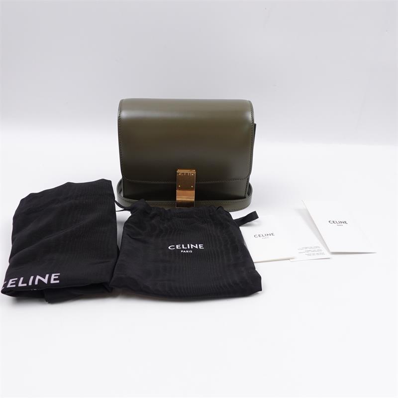 95新 Celine/思琳 赛琳 Classic Box 绿色 单肩包/T_ZY0000258540