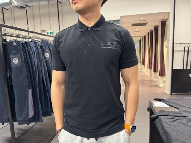Emporio Armani 男士黑标polo