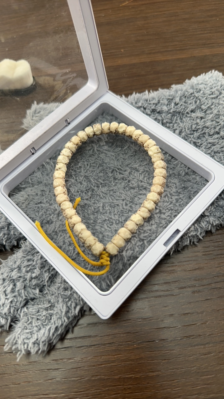 石玉料灰背无相星月菩提手持