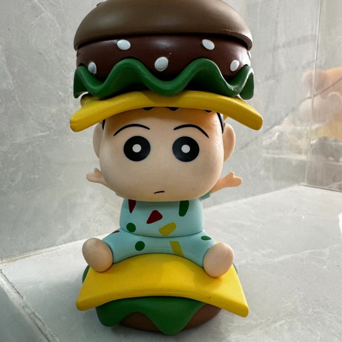 睡衣汉堡小新15cm可拆卸组装可爱类型礼物家居手办玩偶装饰摆件